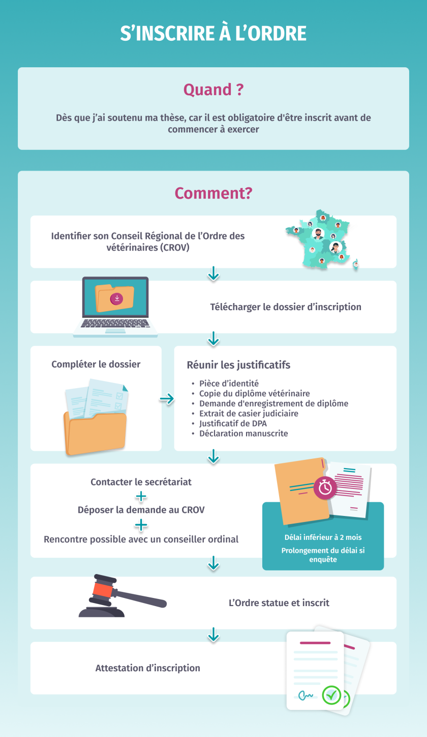 Infographie S'inscrire à l'Ordre