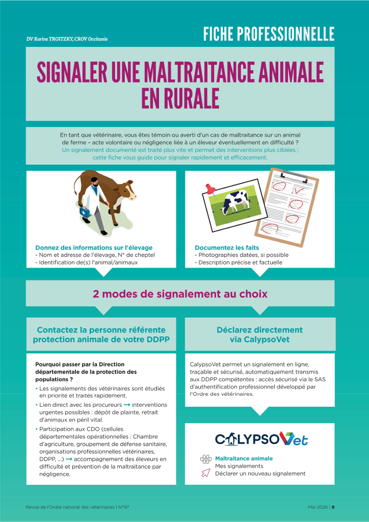 Infographie "Signaler une maltraitance en rurale"